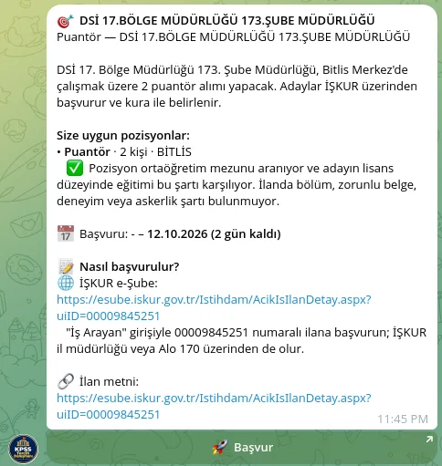 İŞKUR işçi alımı: ilan numarası ve e-Şube bağlantısı, 2 gün kaldı